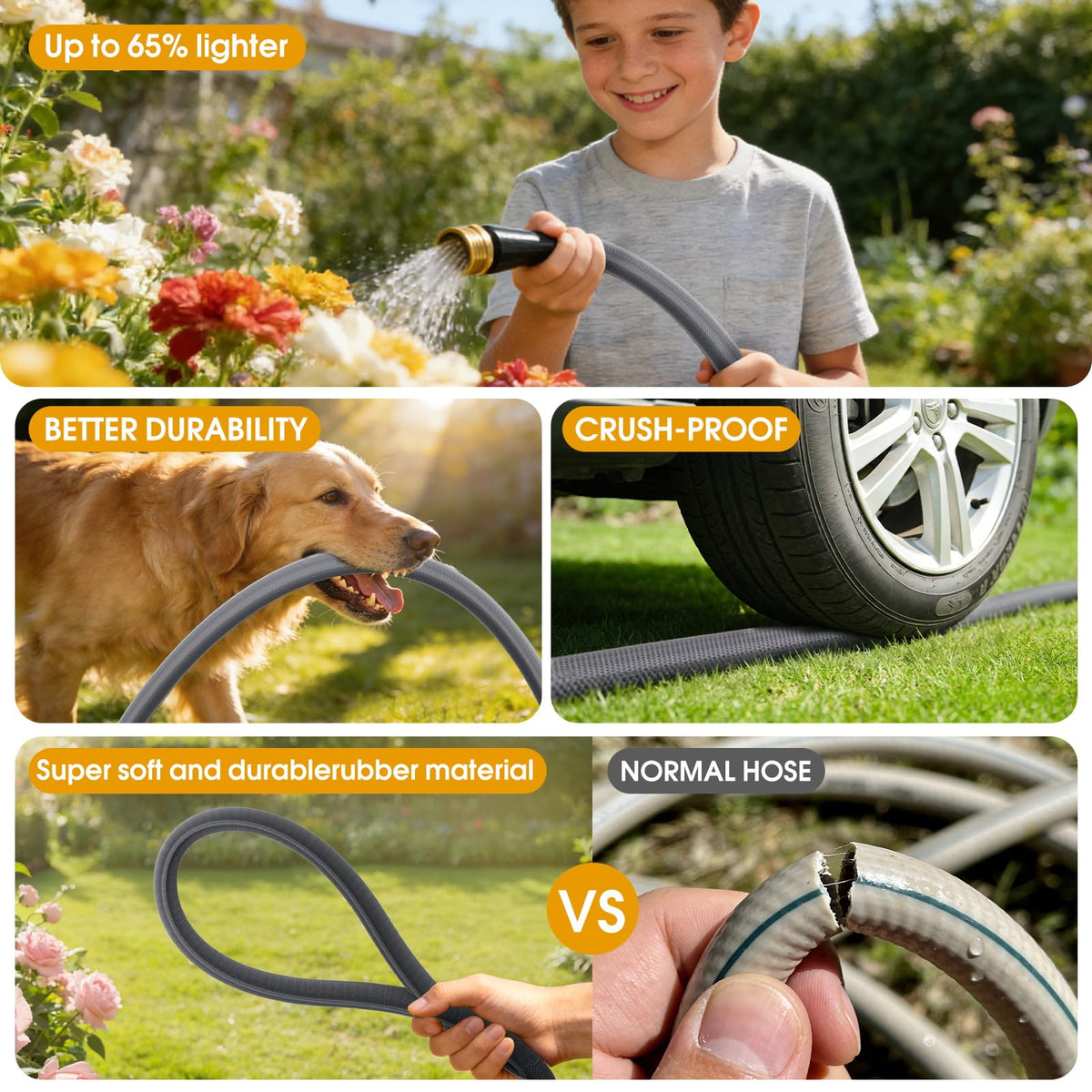 GUKOK Garden Hose all-season flex for reliable performance in cool weather