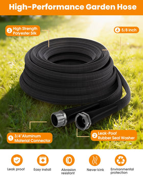 GUKOK temperature-resistant hose handles extreme cold and heat for year-round use.