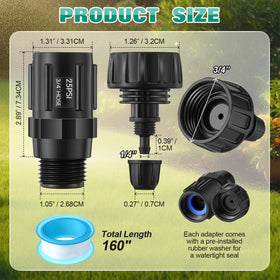 Gulfmew 25 PSI pressure regulator shown for consistent system pressure.