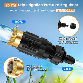 Gulfmew brass faucet connector ensures durable, corrosion resistant garden setup