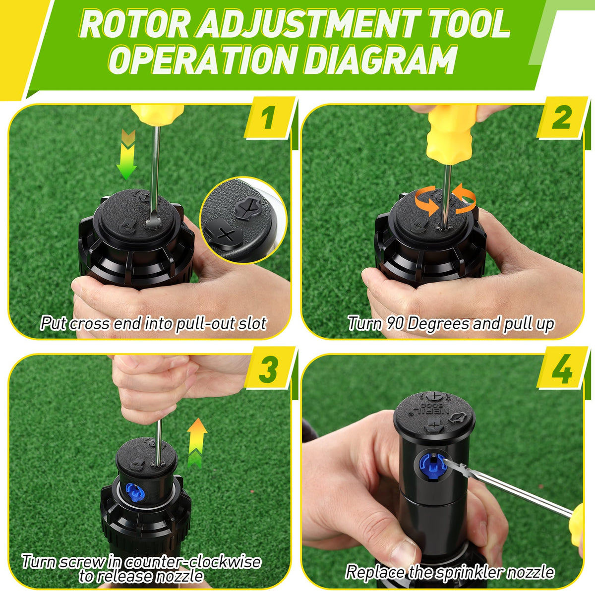 Gulfmew sprinkler tools with durable construction for long-lasting yard care tasks