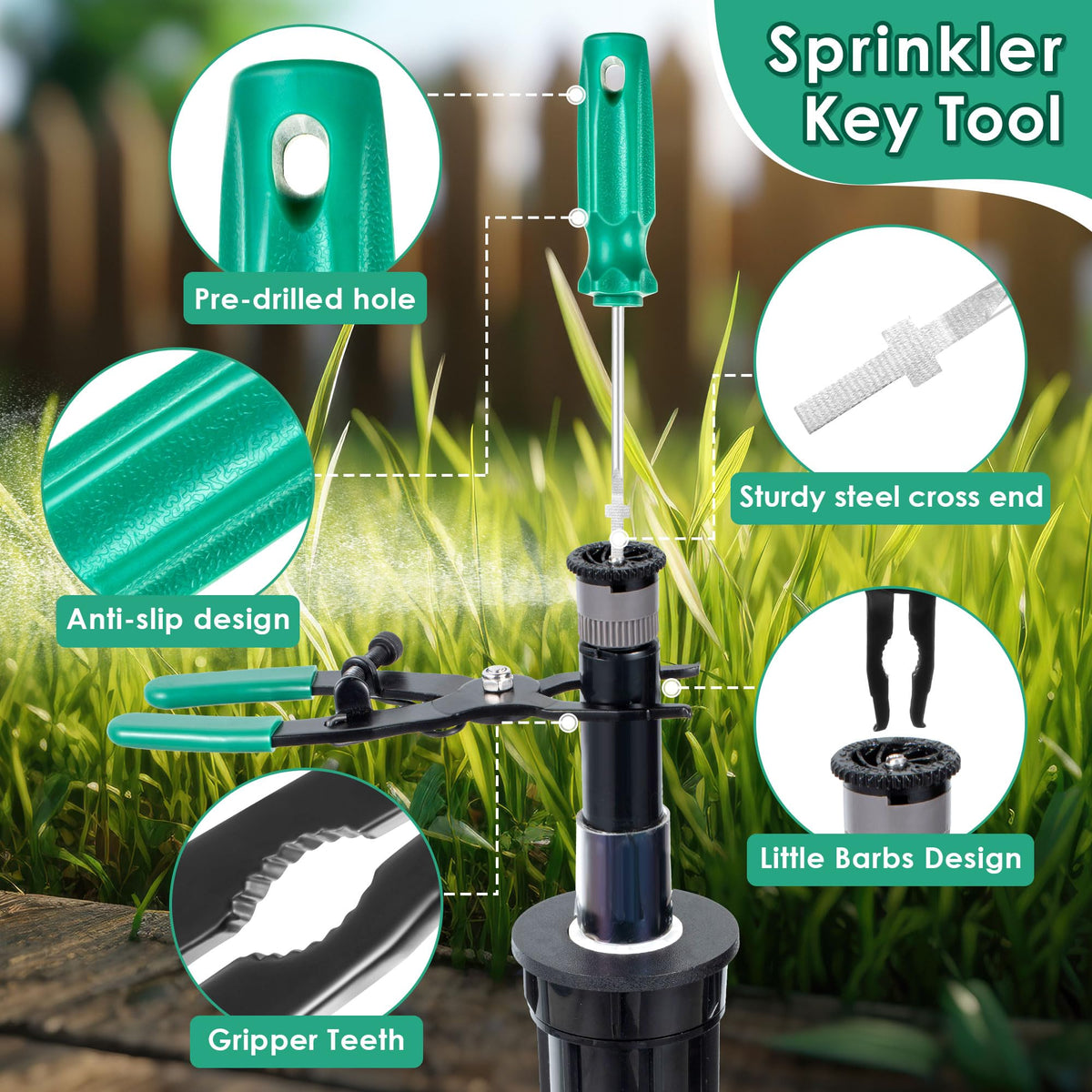 Gulfmew outdoor irrigation tool used in lawn and garden maintenance