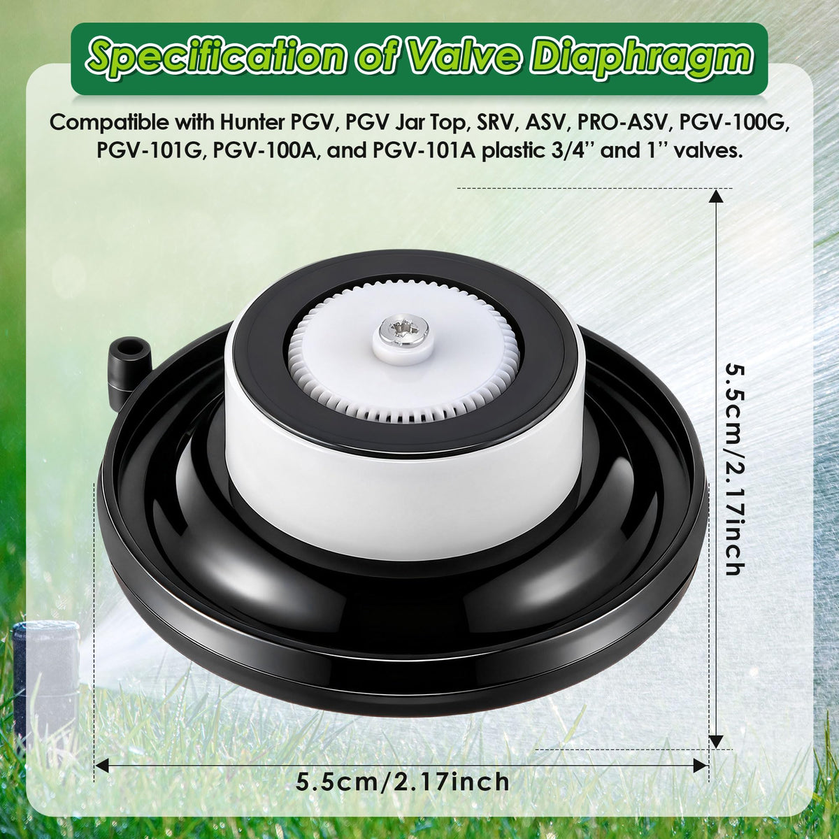 Gulfmew PGV SRV ASV compatible diaphragm supports durable outdoor use