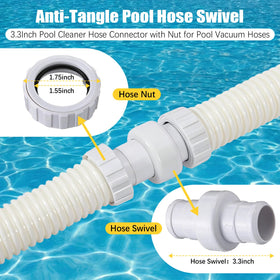 Gulfmew hose assembly for Polaris pool cleaner in action
