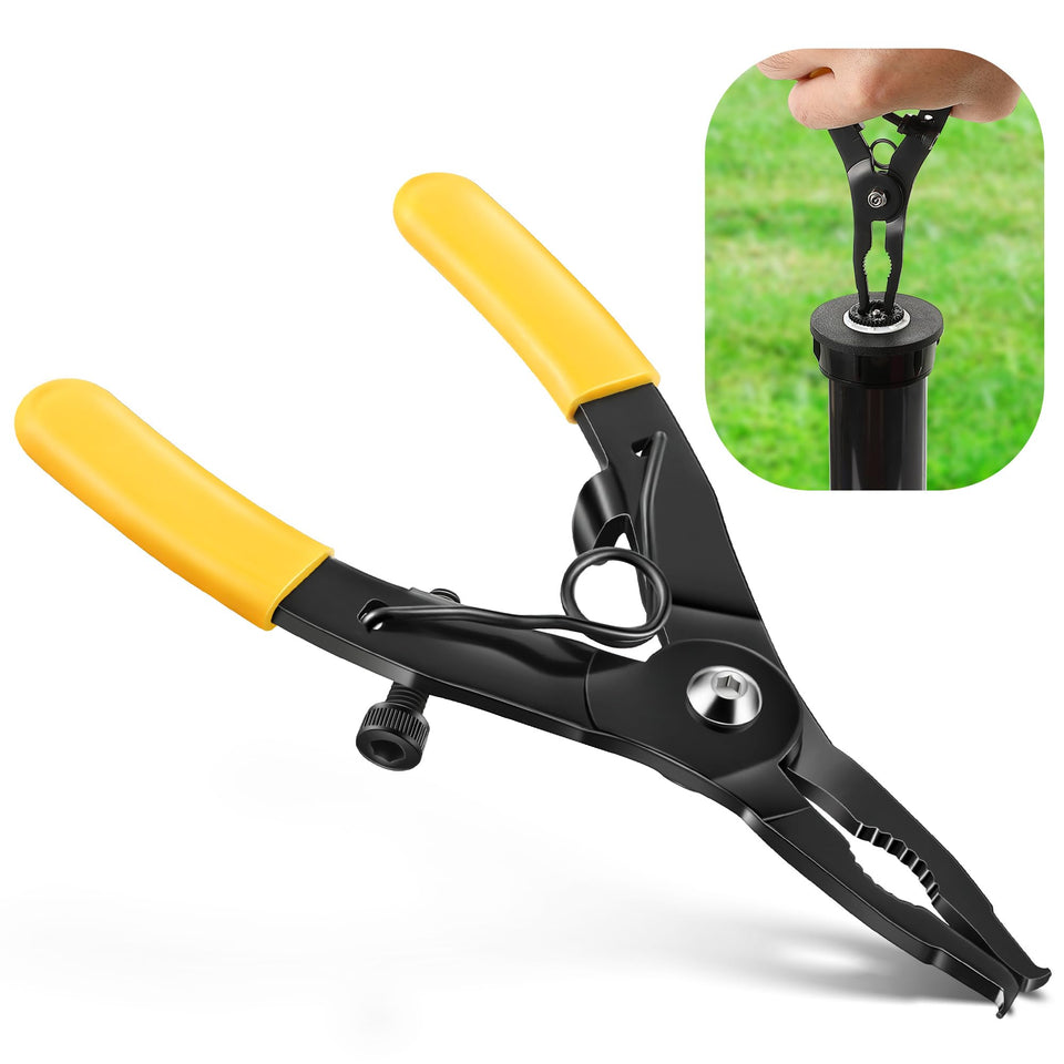 Gulfmew pop-up sprinkler head tool with Rain Bird and Hunter compatibility for safe maintenance.