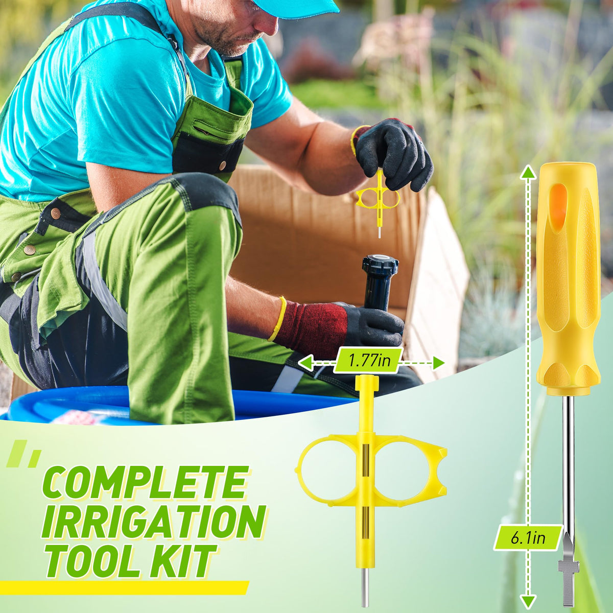 Gulfmew rotor tool compatible with Rain Bird for quick maintenance and accurate adjustments