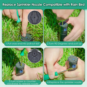 Gulfmew Rain Bird 5000 series compatibility tool fits common pop-up heads