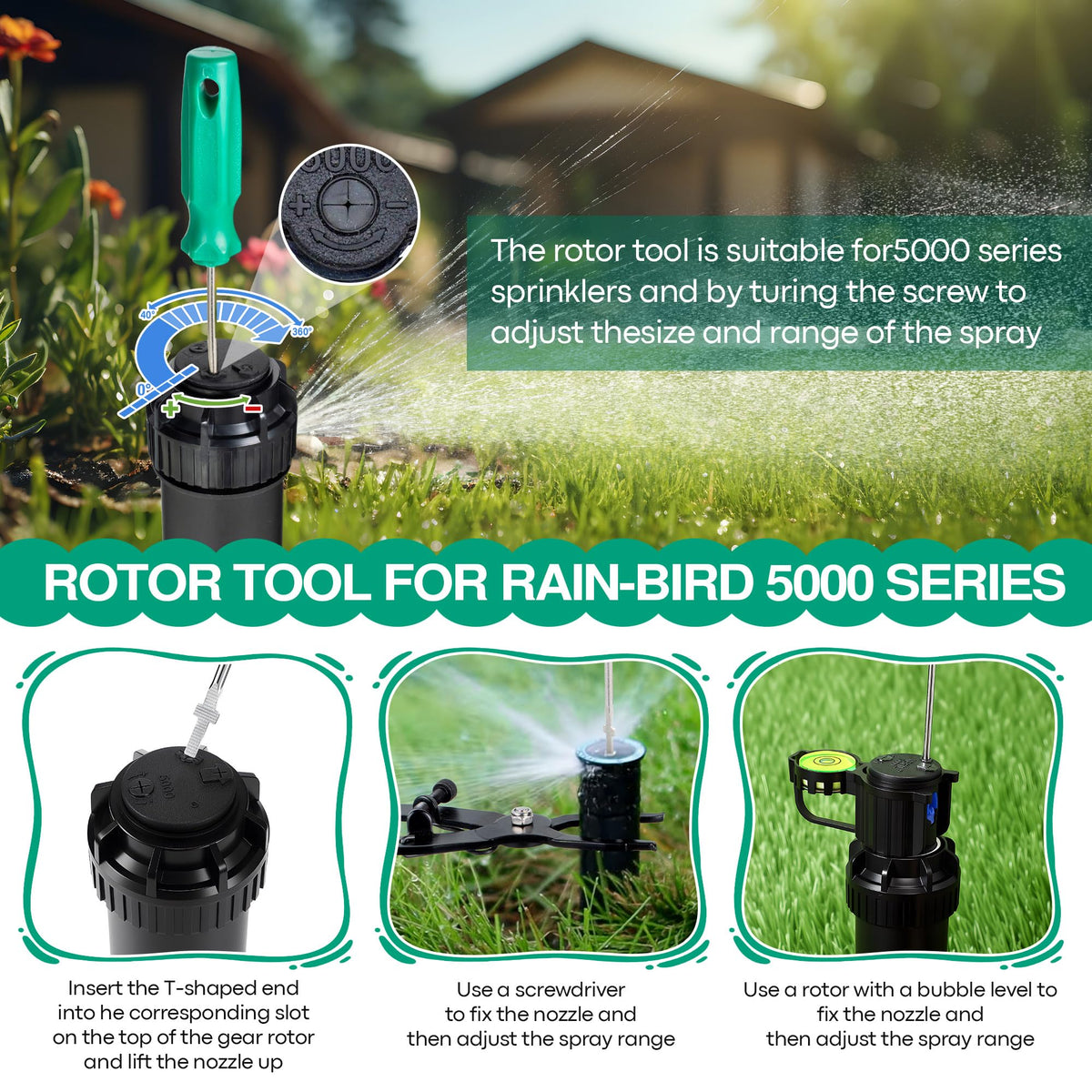 Gulfmew rotor nozzle key tool enables quick nozzle changes.