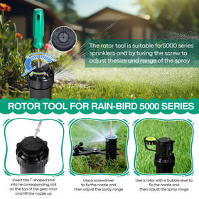 Gulfmew rotor nozzle key tool enables quick nozzle changes.