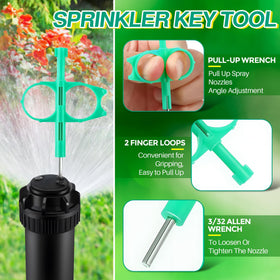 Gulfmew sprinkler adjustment key tool for versatile heads.