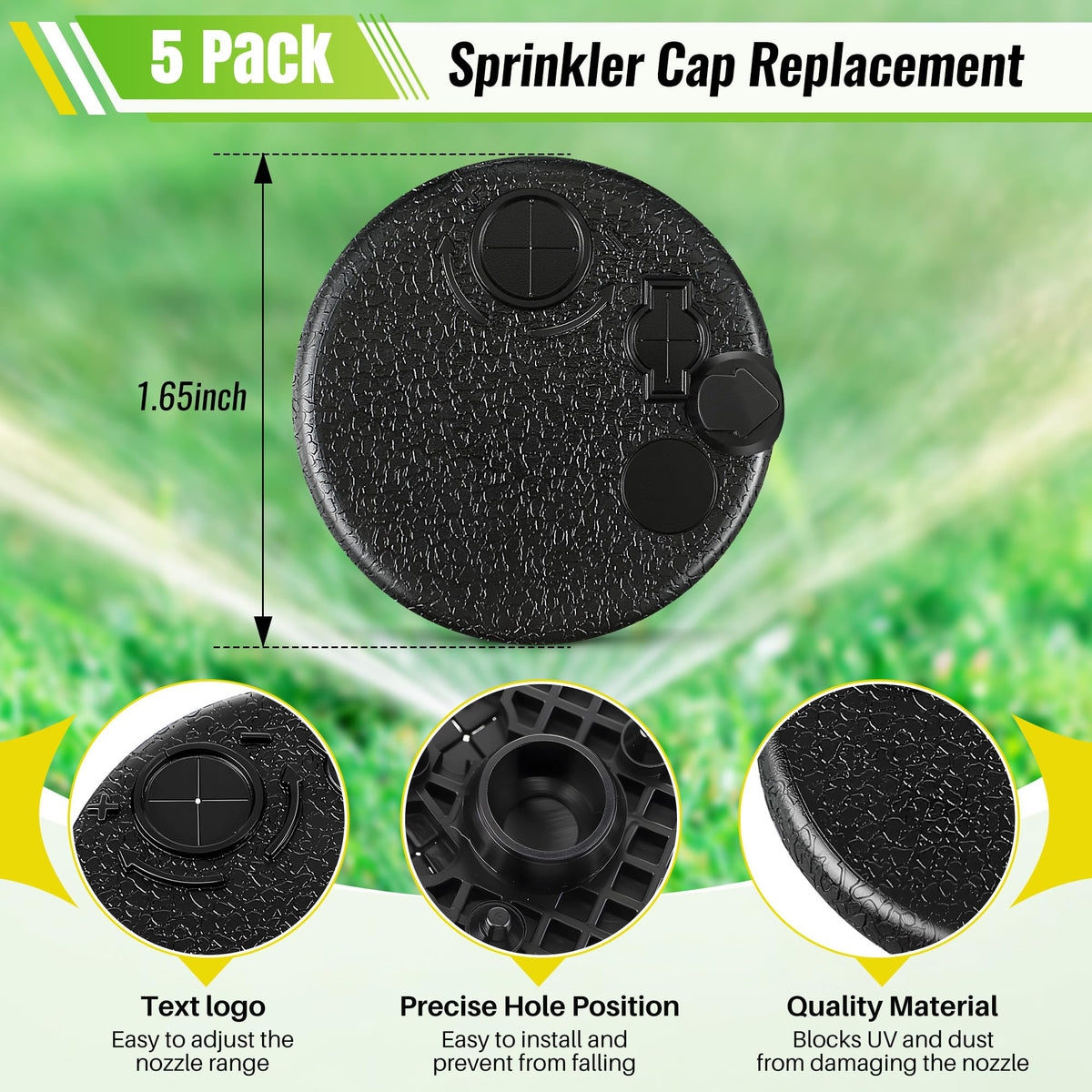 Gulfmew cap installs easily with a simple press-fit