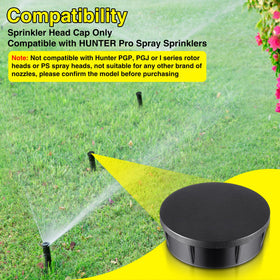 Gulfmew sprinkler cap installation step illustrating quick upgrade.