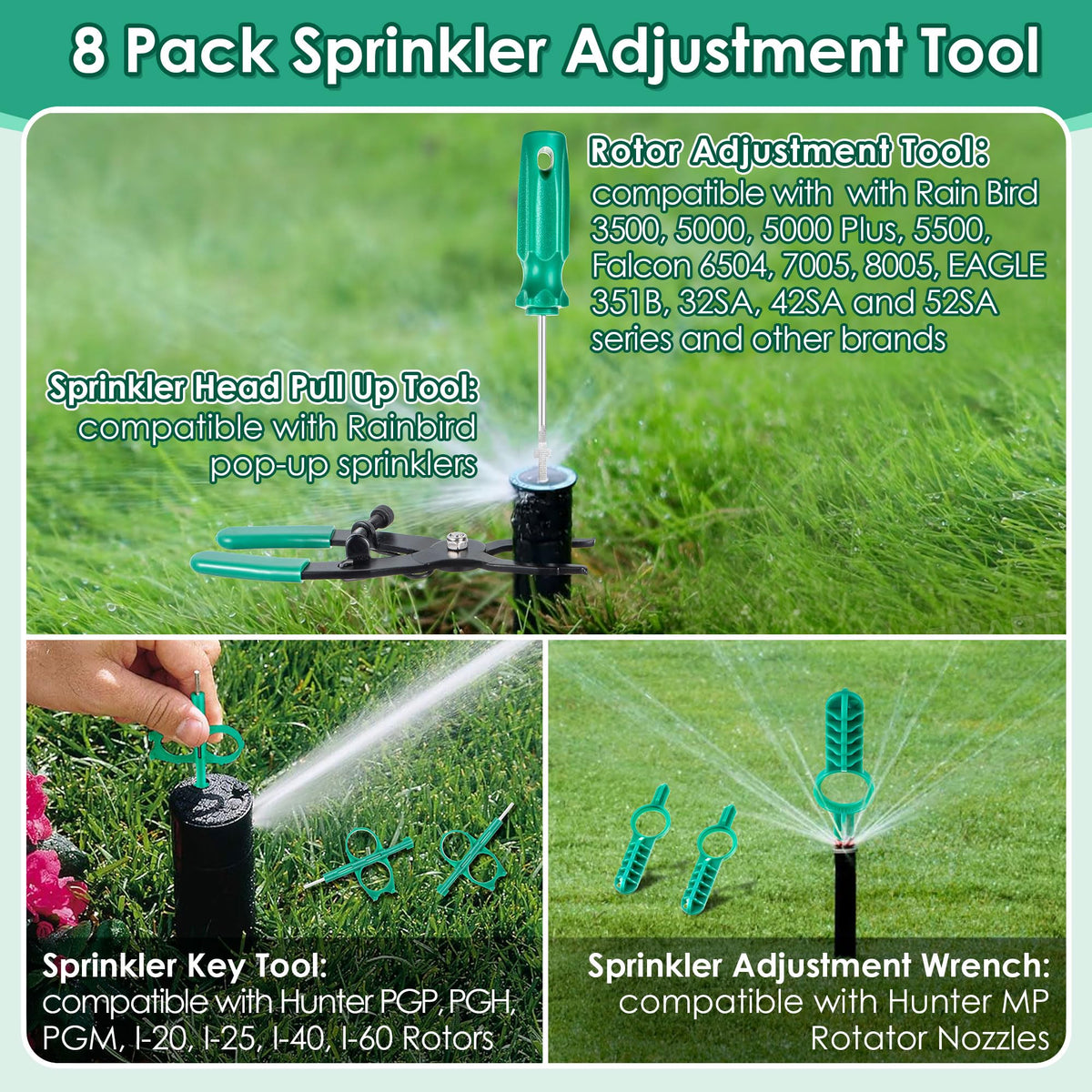 Gulfmew sprinkler head adjustment screwdriver for Rain Bird and similar models