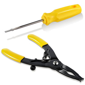 Gulfmew sprinkler head removal tool lifting a pop-up head for maintenance, with clear results