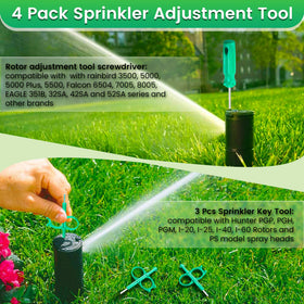 Gulfmew sprinkler key tool aids nozzle replacement and angle adjustment
