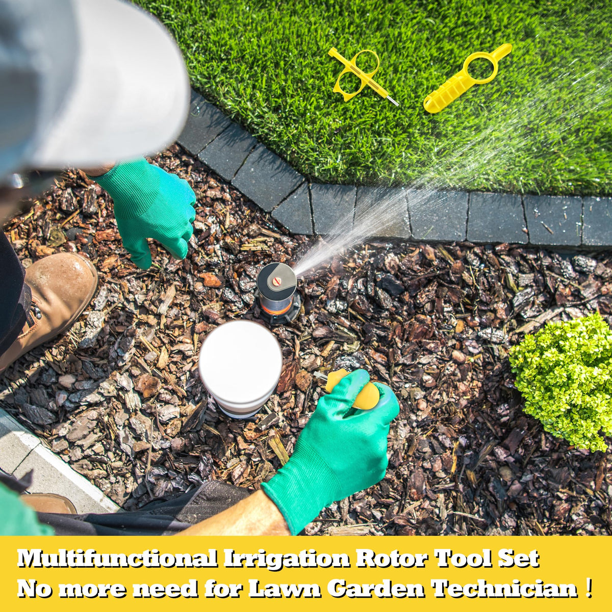 Gulfmew compatibility with Hunter and Rain Bird heads for streamlined irrigation