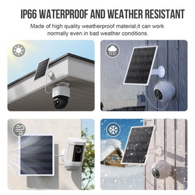 Gulisot 6W solar panel charger ready for quick outdoor setup