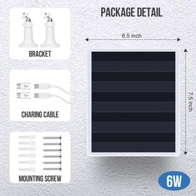 Gulisot 6W solar panel charger IP66 rated against rain and dust
