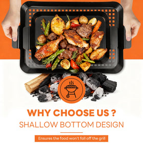 Guogiyala portable two-pan setup frees hands and accommodates ingredients.
