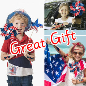 Gushu wind spinners enhance patios with Americana charm
