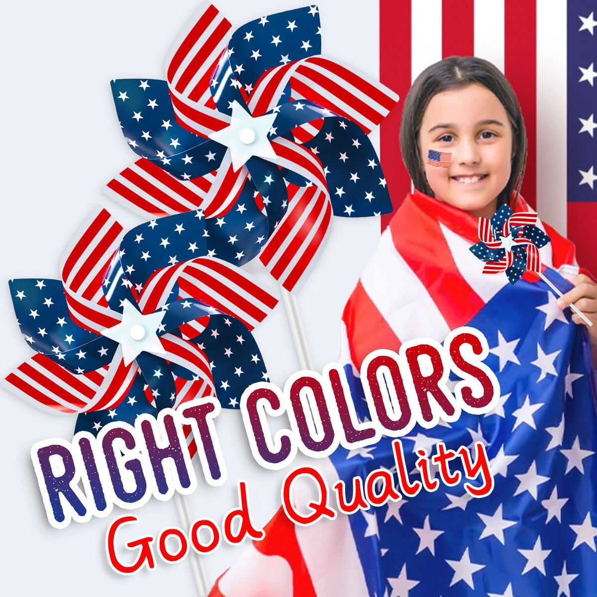 Gushu patriotic pinwheels add festive color to yards