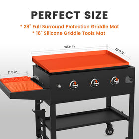 GUSOYO extra 16-inch tool mat keeps utensils organized and within reach.