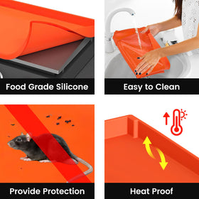 GUSOYO snug 28-inch fit minimizes slipping for stable cooking.