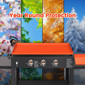 GUSOYO reusable top protector keeps the grill surface clean.