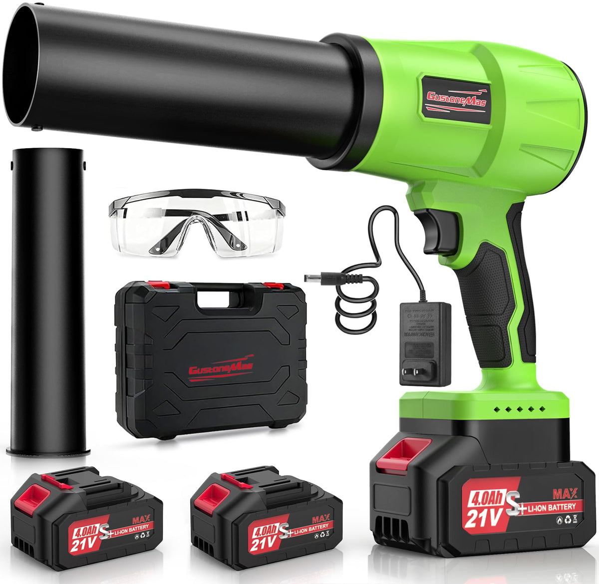 GustoneMas brushless cordless leaf blower for fast patio cleanup.