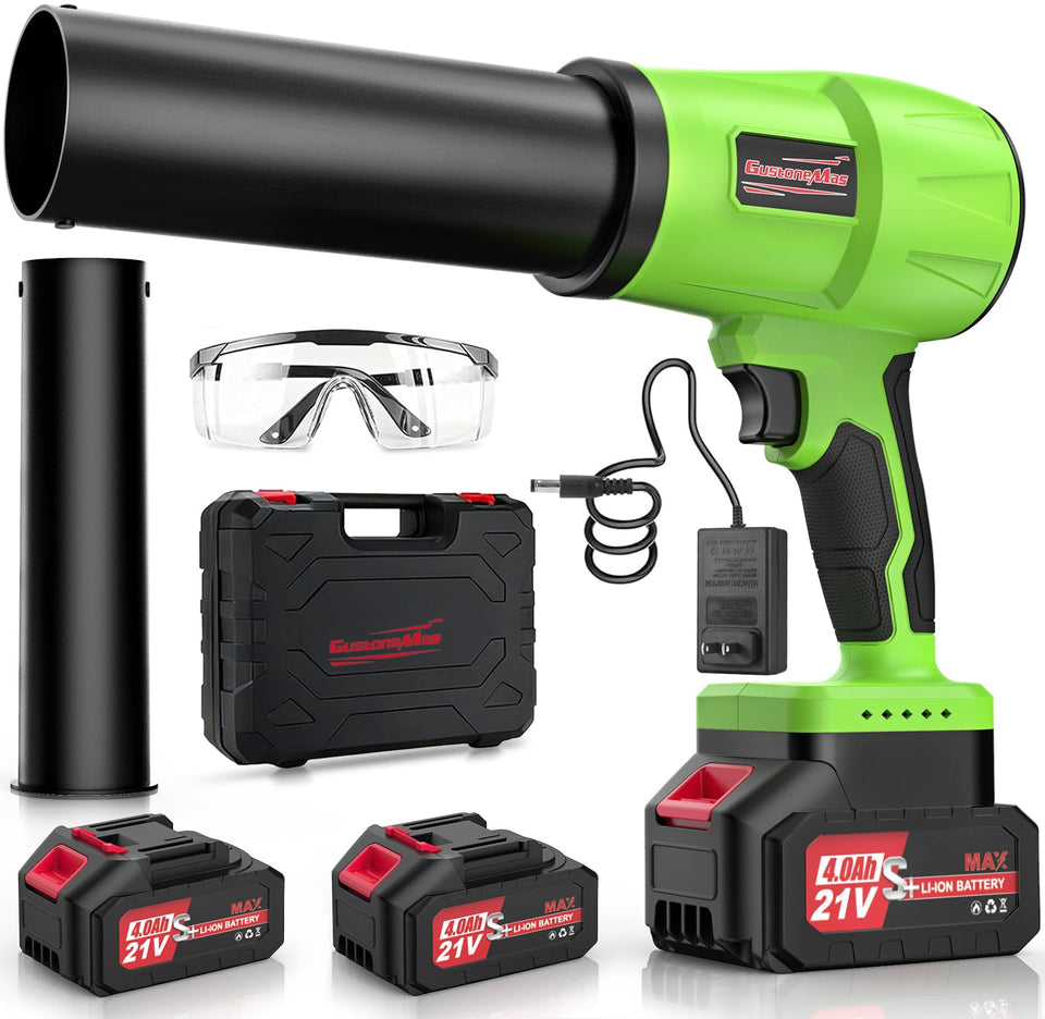 GustoneMas brushless cordless leaf blower for fast patio cleanup.
