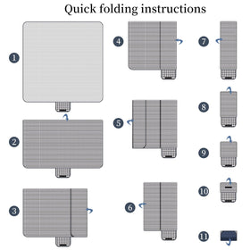 GUSUWU easy-clean backing makes wiping dirt quick