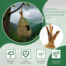 Gute durable outdoor bird house resists wind and rain.