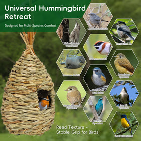 Gute hemp rope hanging shelter withstands wind and rain.