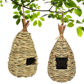 Gute Hummingbird House outdoor hanging in natural grass for garden decor.