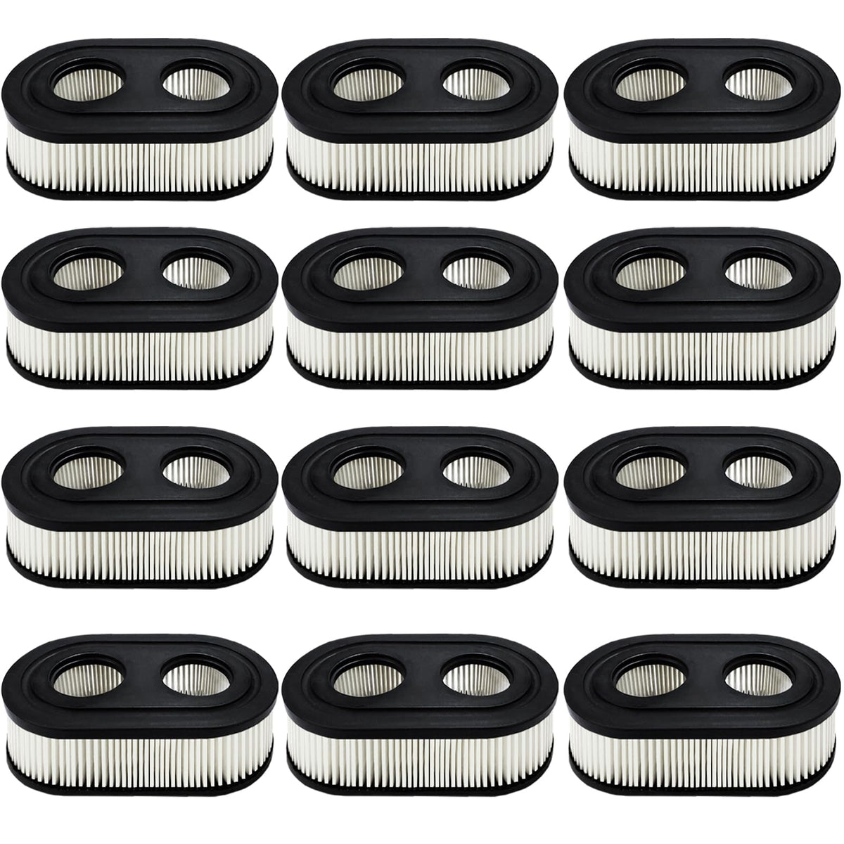 Guuozzli 12-pack air filter closeup highlighting pleated filtration.