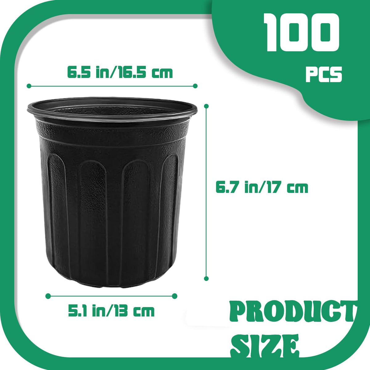 Guuozzli 1-gallon seedling pot bottom diameter 5.1 inches for stable root growth.