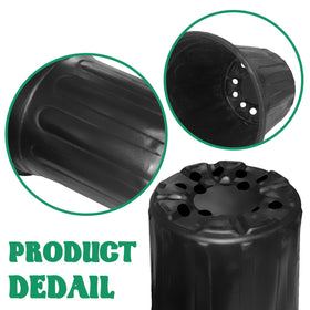 Guuozzli 6.7-inch tall nursery pot suitable for indoor and outdoor seedlings.