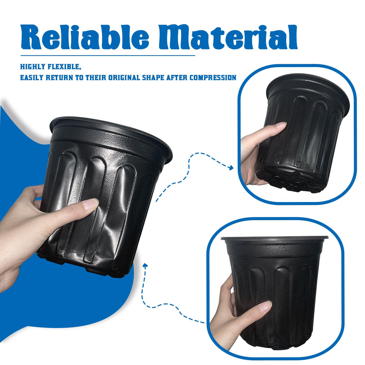 Guuozzli stackable 1-gallon pot saves space when stored.