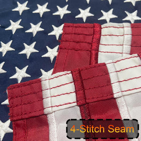 GUYSHEER flag 12x18 front-back stripe alignment for a balanced look