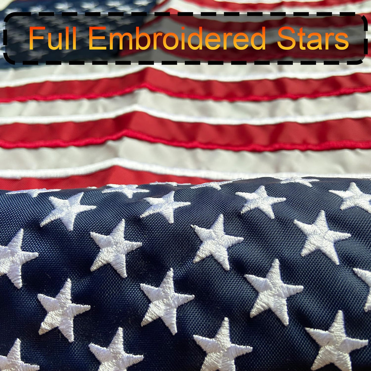 GUYSHEER 12x18 flag made of heavy-duty nylon designed for harsh weather