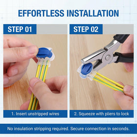 GWHOLE connector assembly for 22-14 AWG wires shows versatile DIY readiness.