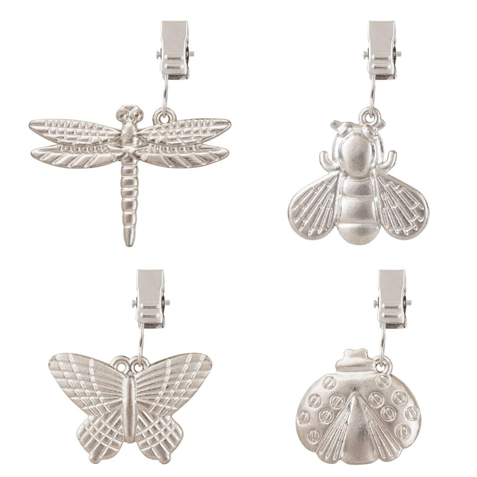 GWHOLE butterfly tablecloth weight clip keeps outdoor cloth secure in windy conditions