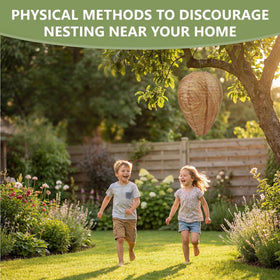 GWHOLE 4-pack protects garden spaces by deterring wasps and hornets