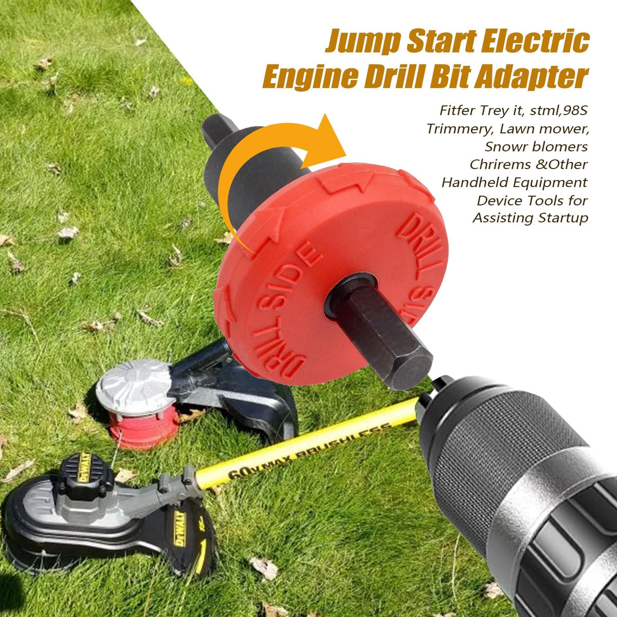 GXARTS drill-bit attachment allows easy start using a power drill.