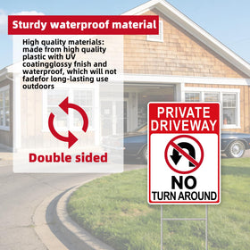 GXGGUS 2-pack driveway sign ideal for property entrances and driveways