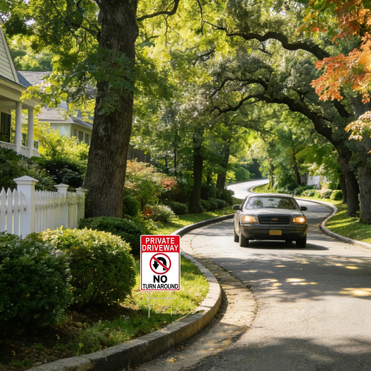 GXGGUS private property signage boosts curb awareness and safety