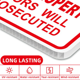 GXGGUS durable aluminum weatherproof sign suitable for gardens and yards.