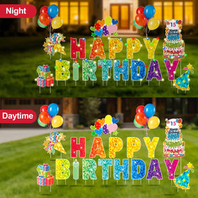 GXGGUS complete set for indoor or outdoor birthday displays