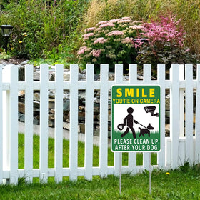 GXGGUS Clean UP double-sided sign visible from curb improves notice during walks