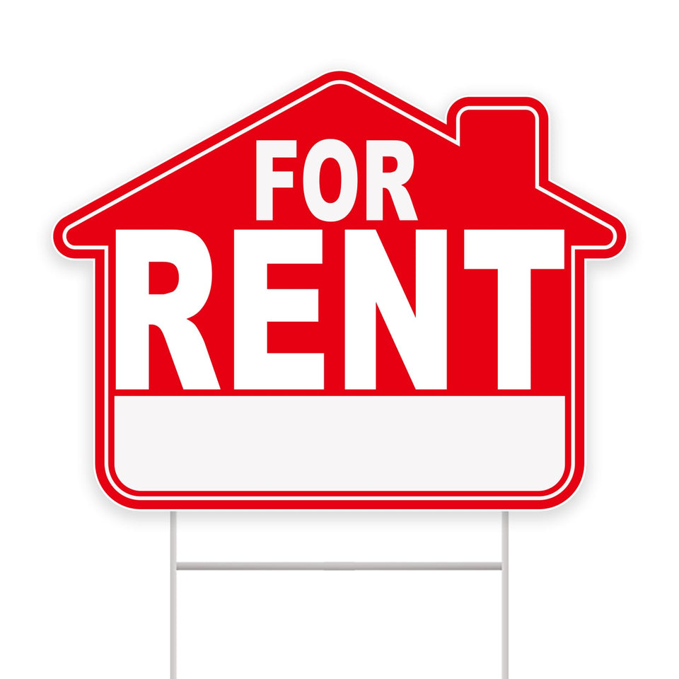 GXGGUS For Rent Sign 17x13 front view with high-visibility all-white lettering